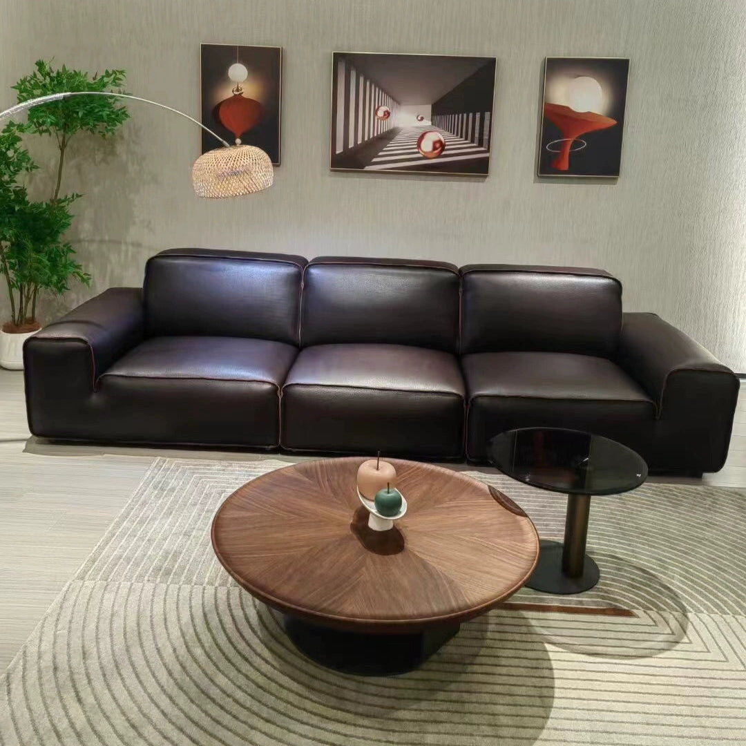 Harper 6 Seater Italian Leather Sofa