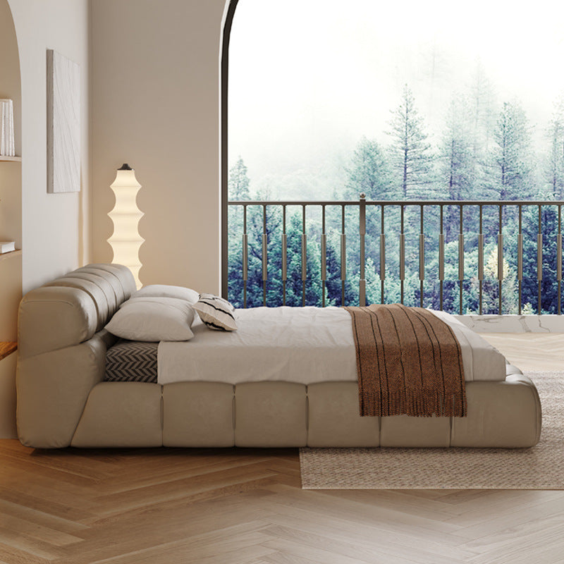 Moyer King Size Leatherette Bed Frame