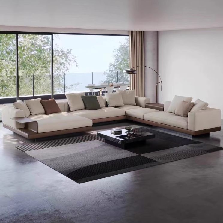 Dulce 8 Seater Fabric U-Shape Sofa