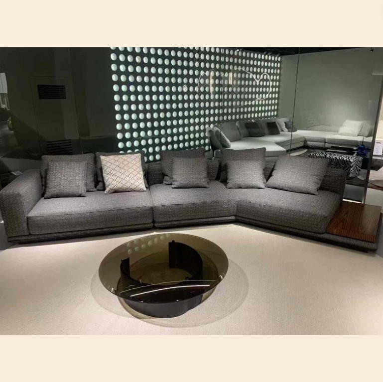 Sandoval 4 Seater Leather L-Shape Sofa