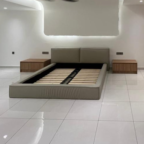 Davis Queen Size Leatherette Bed Frame