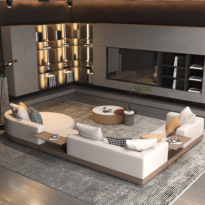 Pandora 8 Seater Fabric L-Shape Sofa