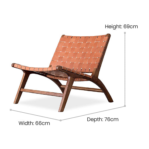 Brown leatherette accent chair: Truly exotic in looks, and comfort aplenty