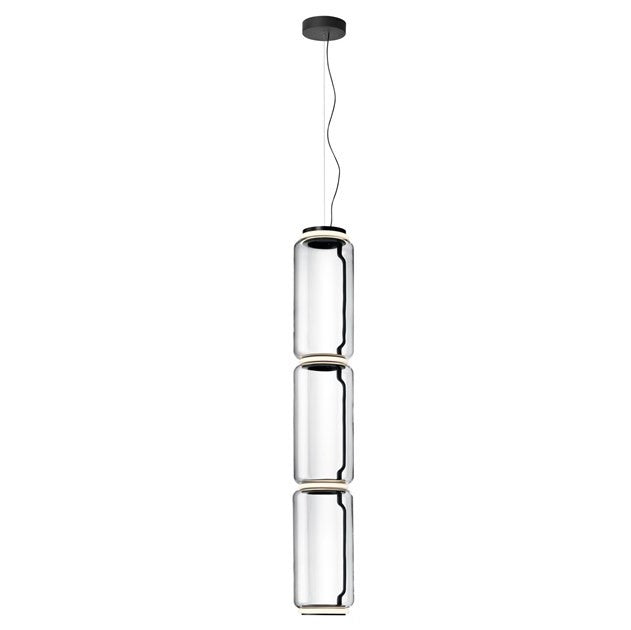 The key to his design of the extraordinary Noctambule Style Pendant Light was, â€œtransparency and the idea of glass.