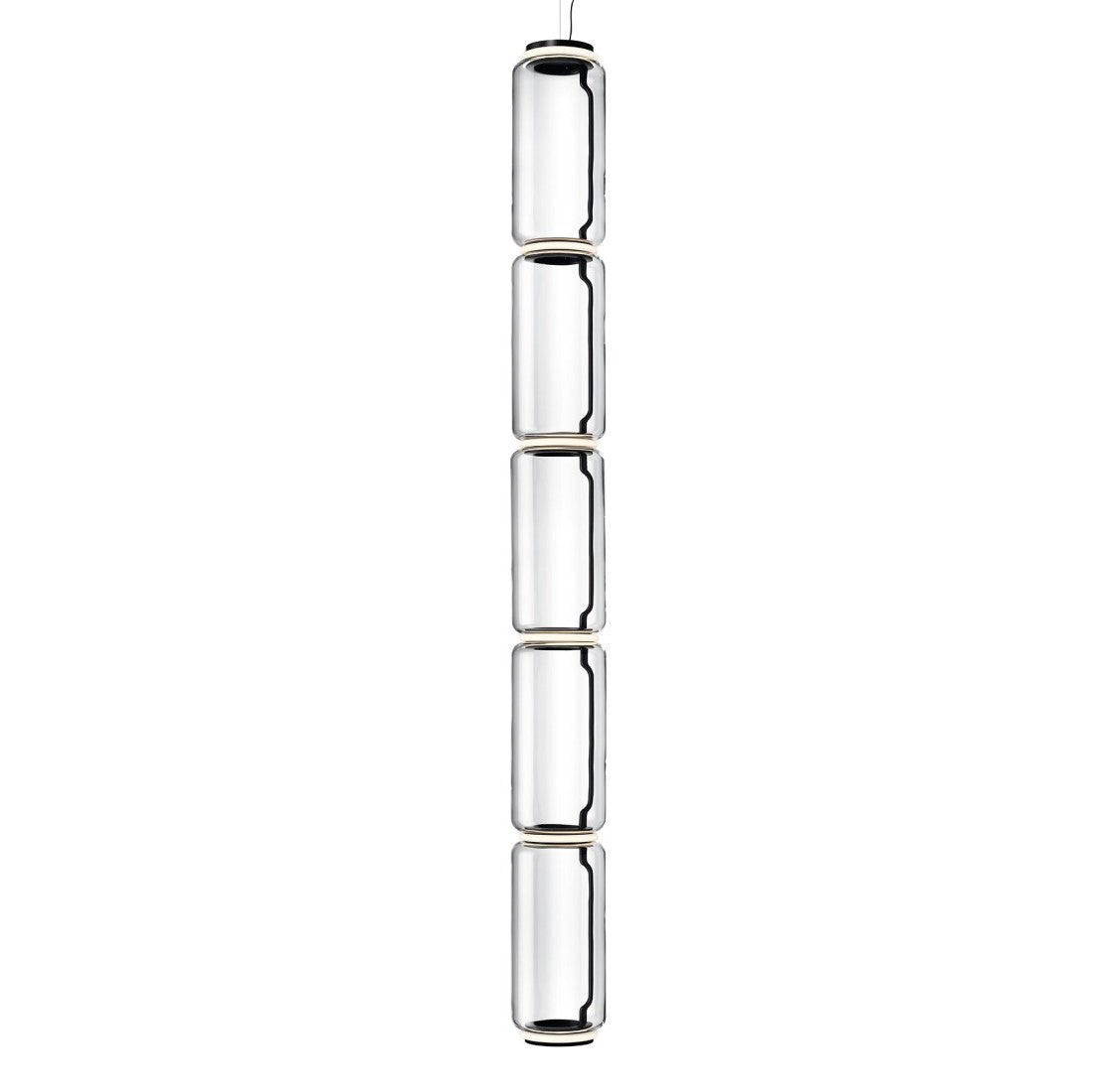 The key to his design of the extraordinary Noctambule Style Pendant Light was, â€œtransparency and the idea of glass.