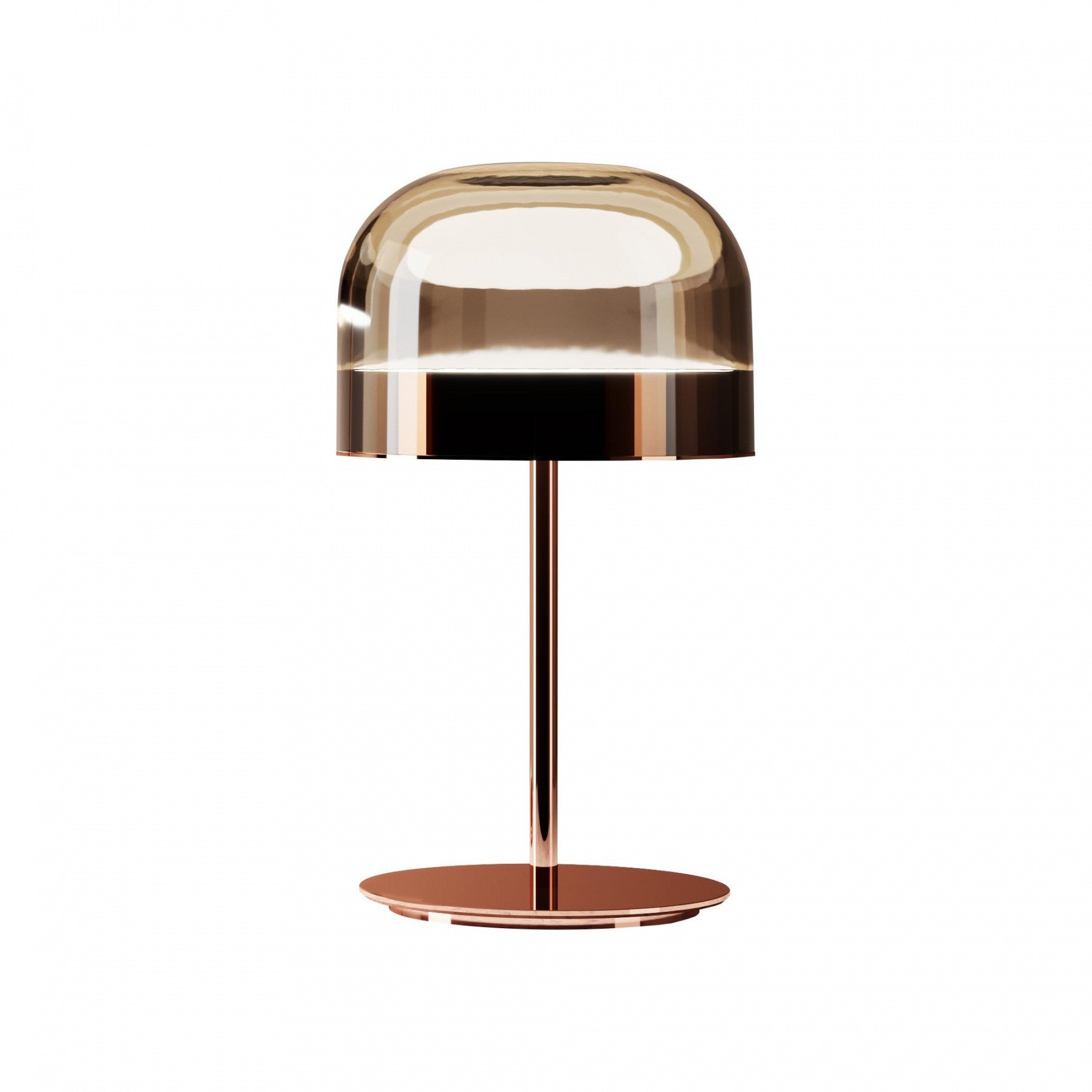 Austin is a contemporary reinterpretation of the classic lamp with a glass shade.